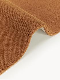 Tapis en coton tissé main Lora, Terracotta, larg. 80 x long. 150 cm (taille XS)