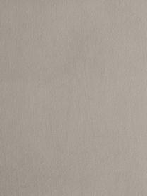 Pouf en velours Fluente, Velours grège, larg. 62 x prof. 50 cm