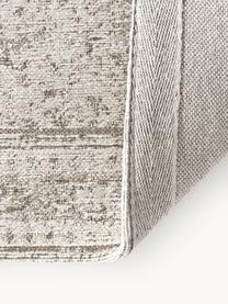 Tapis en chenille vintage Mahdi, 66 % polyester, 34 % laine (certifié RWS), Tons beiges, larg. 80 x long. 250 cm