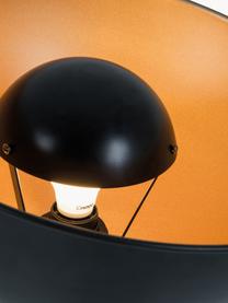 Lampadaire trépied Bernice, Noir, orange, haut. 150 cm