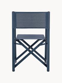 Silla plegable para exterior Taylor, Asiento: plástico (610 g/m²), Estructura: aluminio con pintura en p, Azul oscuro, An 55 x F 45 cm