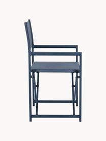 Silla plegable para exterior Taylor, Asiento: plástico (610 g/m²), Estructura: aluminio con pintura en p, Azul oscuro, An 55 x F 45 cm