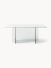 Glazen eettafel Anouk, 180 x 90 cm, Glas, Transparant, B 180 x H 90 cm