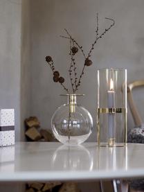 Vase en verre Aniela, Couleur dorée, transparent
