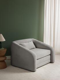 Poltrona letto Eliot, Rivestimento: 88% poliestere, 12% nylon, Gambe: plastica, Tessuto grigio scuro, Larg. 100 x Alt. 70 cm