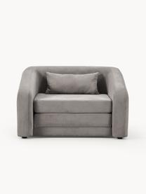 Sillón cama Eliot, Tapizado: 88% poliéster, 12% nylon , Patas: plástico, Tejido gris oscuro, An 100 x F 94 cm