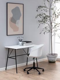 Chaise de bureau à hauteur ajustable Moon, Blanc, gris foncé, noir, larg. 65 x prof. 65 cm
