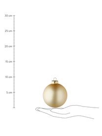 Set 6 palline di Natale Lorene, Champagne, opaco e lucido, Ø 8 cm