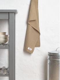 Ręcznik kuchenny z bawełny organicznej Lupin, 100% bawełna organiczna z certyfikatem GOTS, Beżowy, biały, S 35 x D 60 cm