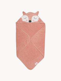 Ręcznik dla dzieci z bawełny organicznej Fox, 100% bawełna organiczna, Blady różowy, biały, czarny, S 80 x D 80 cm