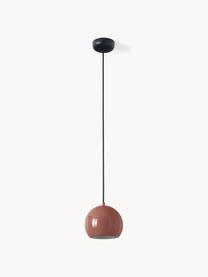 Kleine bolvormige hanglamp Ballbraun, Lampenkap: gecoat metaal, Roodbruin, Ø 18 x H 16 cm