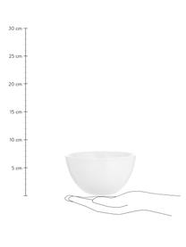 Bol à surface inégale Porcelino, 6 pièces, Porcelaine de forme intentionnellement inégale, Blanc, Ø 15 x haut. 8 cm