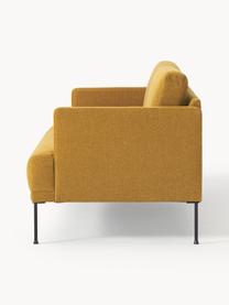 Sofa Fluente (3-Sitzer), Bezug: 100% Polyester 115.000 Sc, Gestell: Massives Kiefernholz, Webstoff Ocker, B 196 x T 85 cm