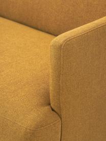 Sofa Fluente (3-Sitzer), Bezug: 100% Polyester 115.000 Sc, Gestell: Massives Kiefernholz, Webstoff Ocker, B 196 x T 85 cm