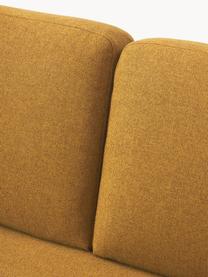 Sofa Fluente (3-Sitzer), Bezug: 100% Polyester 115.000 Sc, Gestell: Massives Kiefernholz, Füße: Metall, pulverbeschichtet, Webstoff Ocker, B 196 x T 85 cm