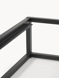 Letto in metallo Neptun, Metallo verniciato a polvere, Nero, Larg. 140 x Lung. 200 cm