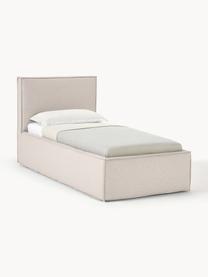 Jednolůžková postel s úložným prostorem Dream, Světle béžová, Š 90 cm, D 200 cm