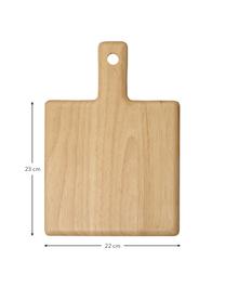 Deska do krojenia z drewna Wood Light, Drewno naturalne, Beżowy, D 23 x S 22 cm