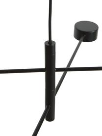 Große Dimmbare LED-Pendelleuchte Clyde, Lampenschirm: Metall, beschichtet, Baldachin: Metall, beschichtet, Schwarz, B 90 x T 54 cm