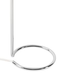 Stolní lampa Cade, Bílá, stříbrná, Ø 19 cm x V 42 cm