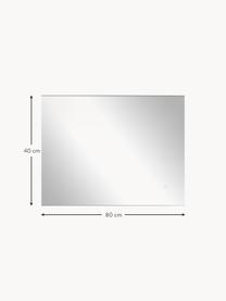 Rahmenloser Wandspiegel Galaxy mit LED-Beleuchtung, verschiedene Größen, Spiegelglas, Silberfarben, B 70 x H 60 cm