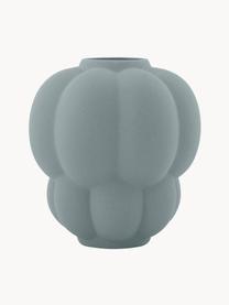 Keramik-Vase Uva, H 22 cm, Keramik, Graublau, Ø 20 x H 22 cm