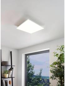 Klein dimbaar LED paneel Turcona met kleurverandering en afstandsbediening, Lampenkap: aluminium, Diffuser: kunststof, Wit, B 30 x H 6 cm