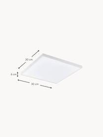 Pannello piccolo a LED luce regolabile con cambio colore e telecomando Turcona, Paralume: alluminio, Struttura: alluminio, Disco diffusore: plastica, Bianco, Larg. 30 x Alt. 6 cm