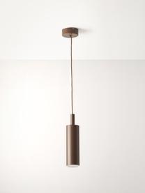 Suspension LED en métal Jari, Brun, Ø 10 x haut. 30 cm