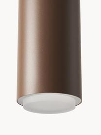 Suspension LED en métal Jari, Brun, Ø 10 x haut. 30 cm