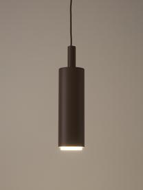 Závěsné kovové LED svítidlo Jari, Hnědá, Ø 10 cm, V 30 cm