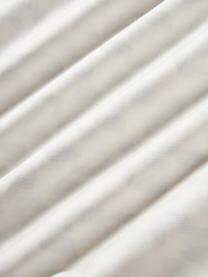 Copripiumino in raso di cotone con fantasia astratta Cadence, Nero, bianco latte, pesca, 200 x 200 cm