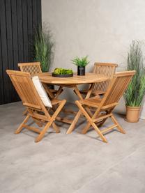 Set salotto da balcone in legno di teak Kenya 5 pz, Legno di teak, Set in varie misure