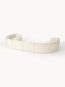 Sofá rinconera modular grande Sofia, Tapizado: 100% polipropileno Alta r, Estructura: madera de abeto, tablero , Patas: plástico El material util, Tejido blanco Off White, An 450 x F 231 cm