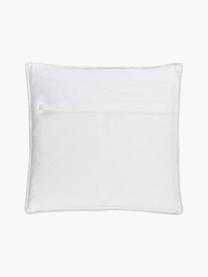 Housse de coussin 40x40 en jute Faeka, Brun, blanc, larg. 40 x long. 40 cm