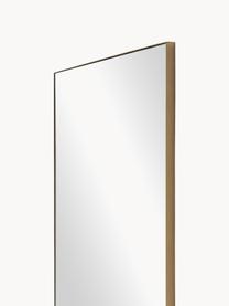 Grote passpiegel Cato, Frame: gecoat metaal, Goudkleurig, B 80 x H 180 cm