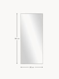 Lustro z metalową ramą Cato, Odcienie złotego, S 80 x W 180 cm