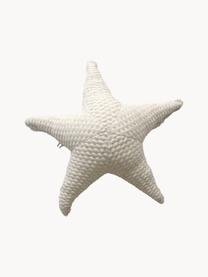 Ręcznie wykonana poduszka SeaStar, S 56 cm, Kremowobiały nakrapiany, jasny beżowy, S 56 x W 17 cm