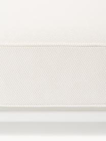 Taburete para exterior Caio, Tapizado: 100% poliéster Alta resis, Estructura: aluminio, Blanco Off White, blanco, An 95 x F 95 cm