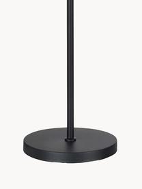 Lampada da lettura con mensola e connessione USB Linear, Paralume: metallo rivestito, Decorazione: acciaio spazzolato, Nero, Alt. 144 cm