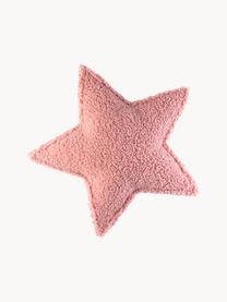 Plyšový mazlicí polštář Star, Světle růžová, Š 37 cm, D 40 cm