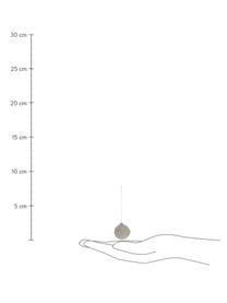 Komplet bombek Gulina, 3 elem., Szary, odcienie srebrnego, Ø 8 cm, W 8 cm