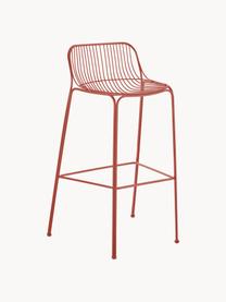Zahradní barová židle Hiray, Pozinkovaná lakovaná ocel, Rezavě červená, Š 57 cm, V 96 cm