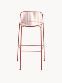 Taburete arto para exterior Hiray, Acero galvanizado pintado, Rojo cobrizo, An 57 x Al 96 cm