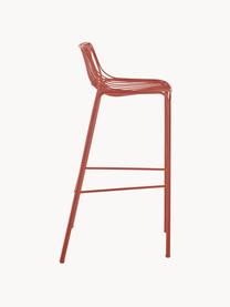 Zahradní barová židle Hiray, Pozinkovaná lakovaná ocel, Rezavě červená, Š 57 cm, V 96 cm