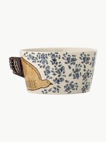 Handbemaltes Schälchen Hezha, Steingut, Beige, Brauntöne, Blau, Ø 13 x H 7 cm