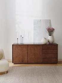 Sideboard Noel aus Eschenholzfurnier, Korpus: Mitteldichteholzfaserplat, Dunkles Holz, B 180 x H 79 cm