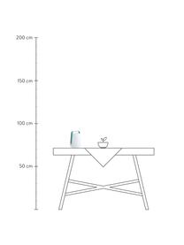 Mobiele dimbare LED tafellamp Balad, Lampenkap: polyetheen, beschermend b, Lagunablauw, Ø 19 x H 25 cm