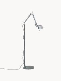 Verstellbare Leselampe Tolomeo Micro, Aluminium, beschichtet, Silberfarben, H 136 cm