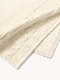 Súprava uterákov s pruhovaným okrajom Luxe, 3 diely, Lomená biela, 3-dielna súprava (uterák pre hostí, uterák na ruky, osuška)